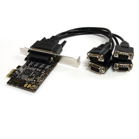 STARTECH.COM 4 Port RS232 PCI Express Serial Card w/ Breakout Cable PEX4S553B